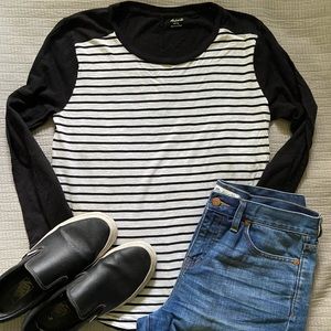 MOVING SALE Madewell Long Sleeve Stripe Tee